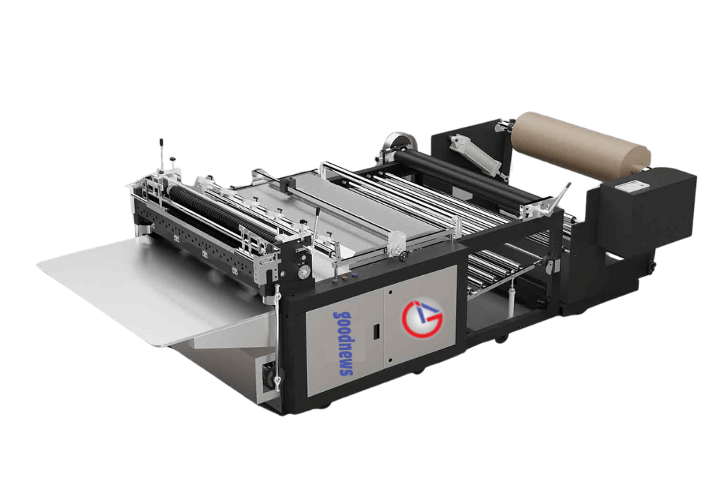 Non-woven fabric roll to sheet cutting machine