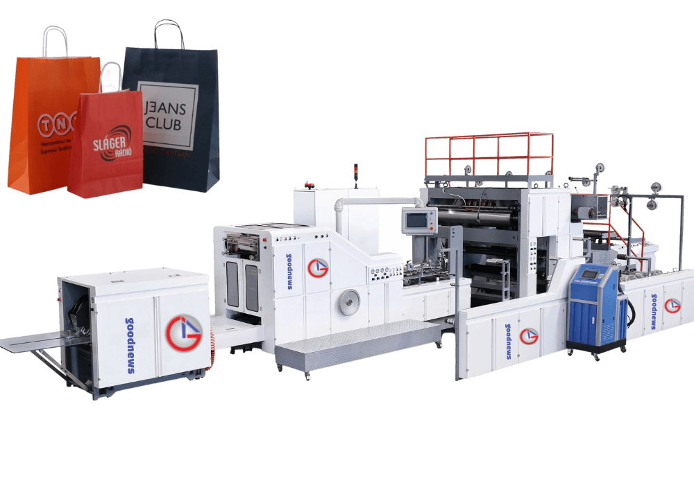 Fully Automatic Twisted Rope Handle Square Bottom Paper Bag Machine